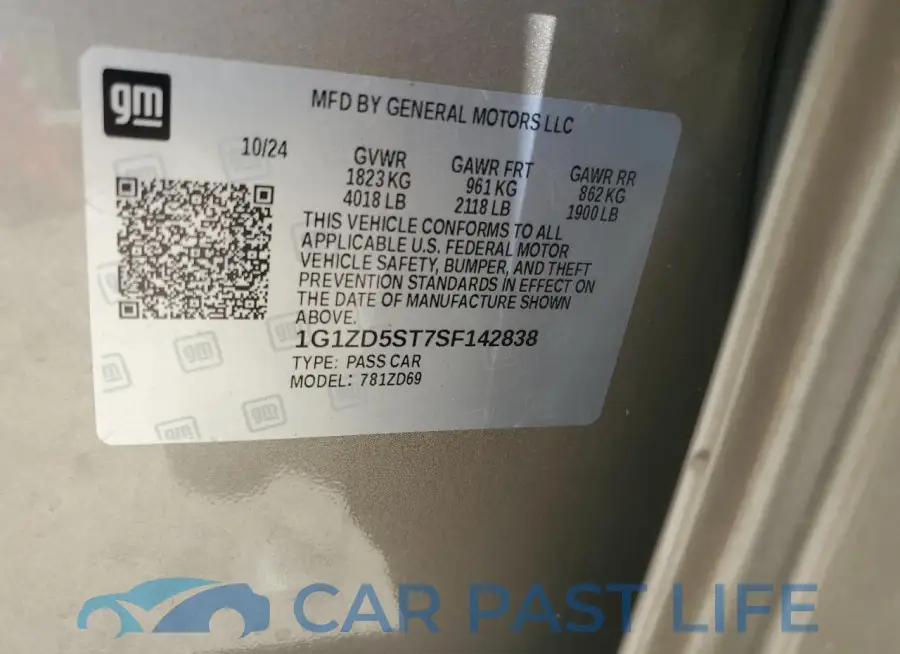 1G1ZD5ST7SF142838# 12