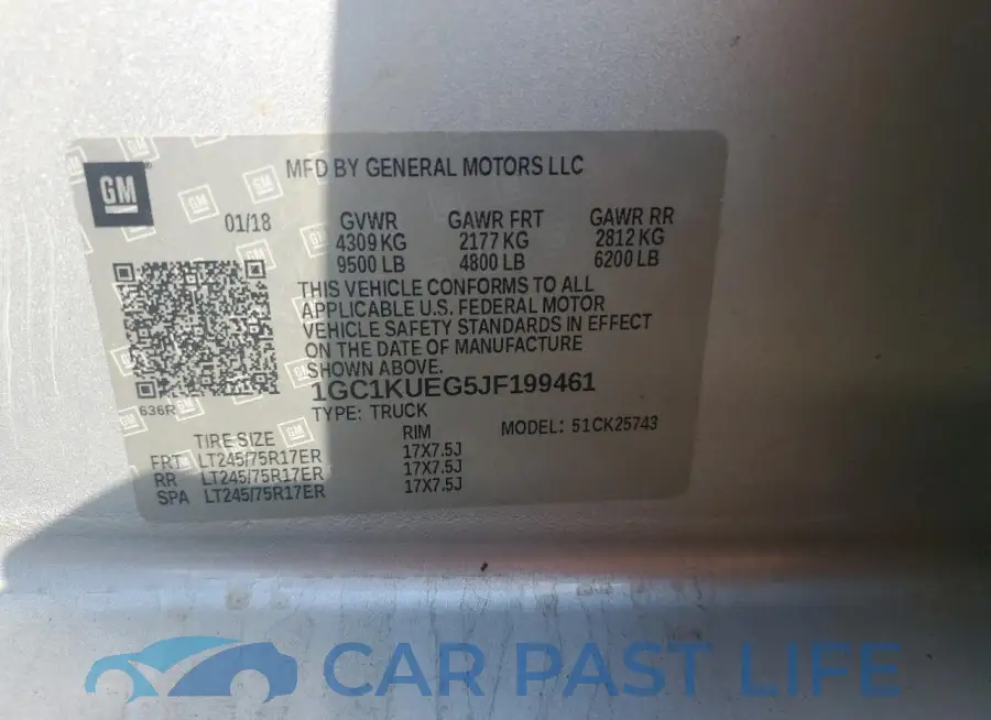 1GC1KUEG5JF199461# 12