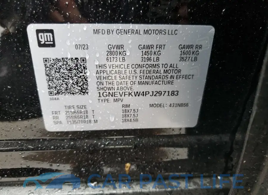 1GNEVFKW4PJ297183# 13
