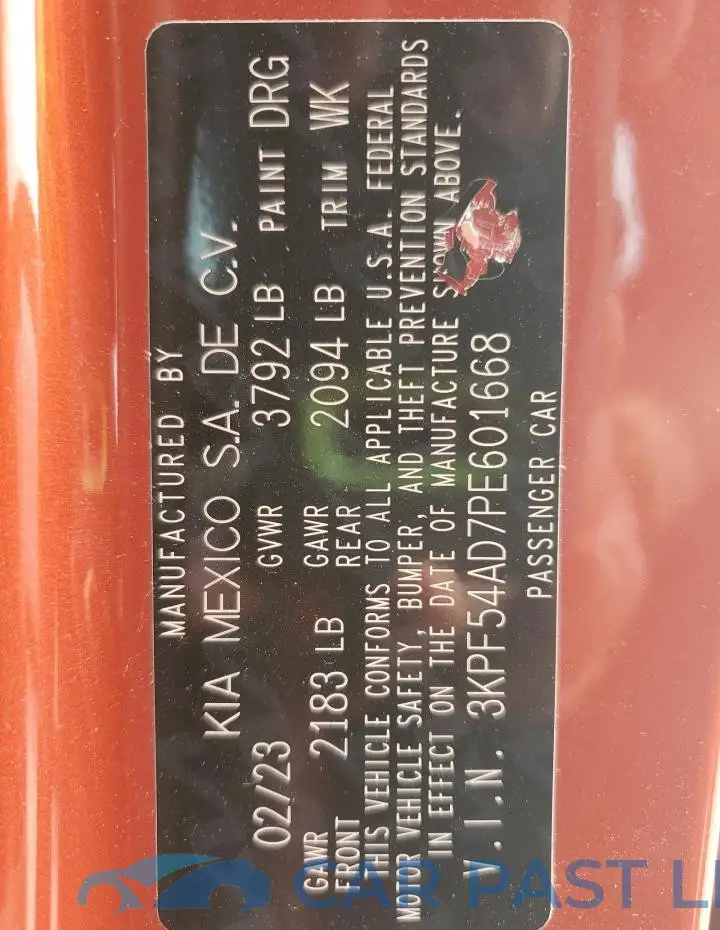 3KPF54AD7PE601668# 12
