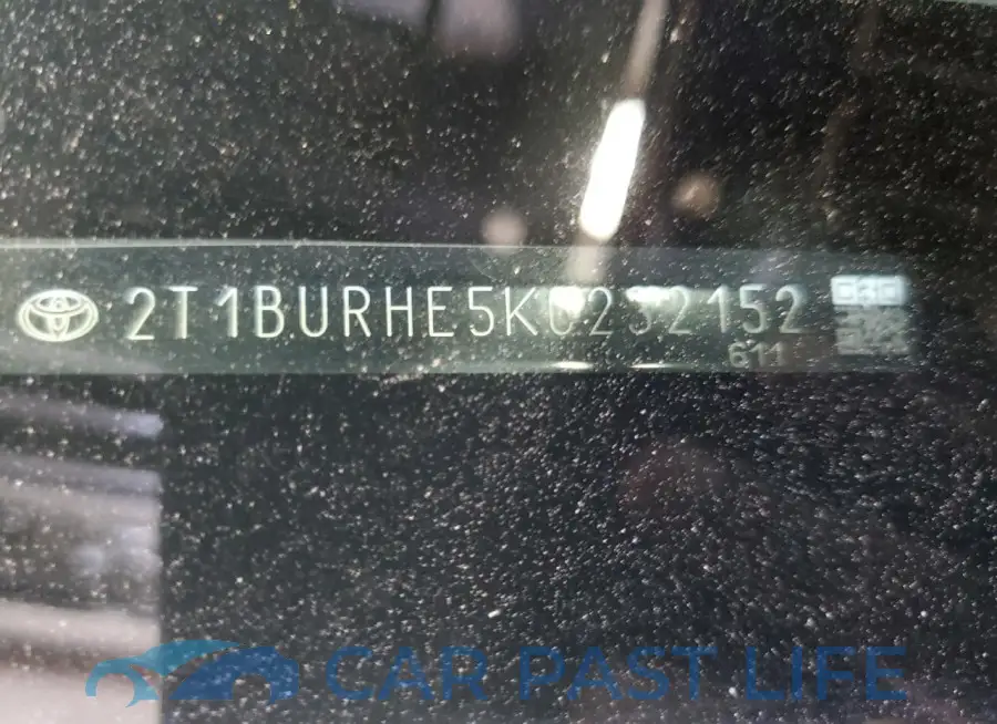 2T1BURHE5KC232152# 12