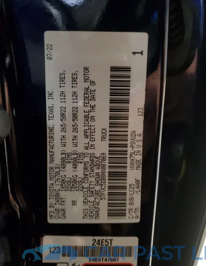 5TFVC5DB8NX007069# 13