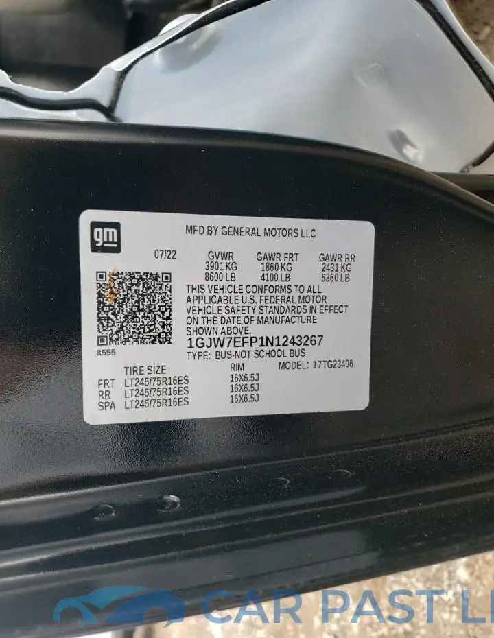1GJW7EFP1N1243267# 14