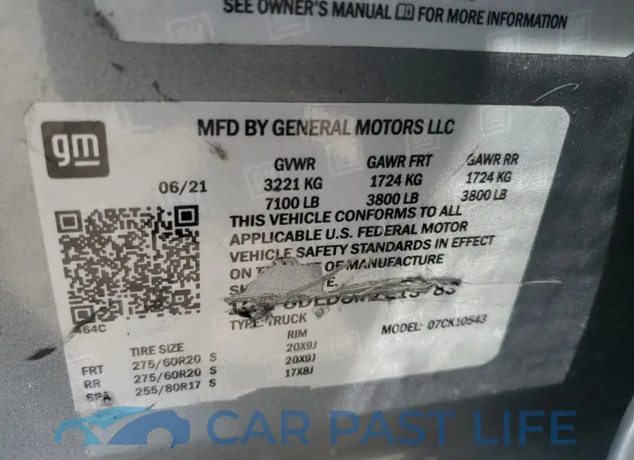 3GTP8DED5LG185706# 12