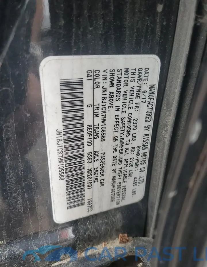 JN1BJ1CR7HW106589# 13