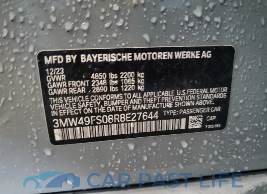 3MW49FS08R8E27644# 12
