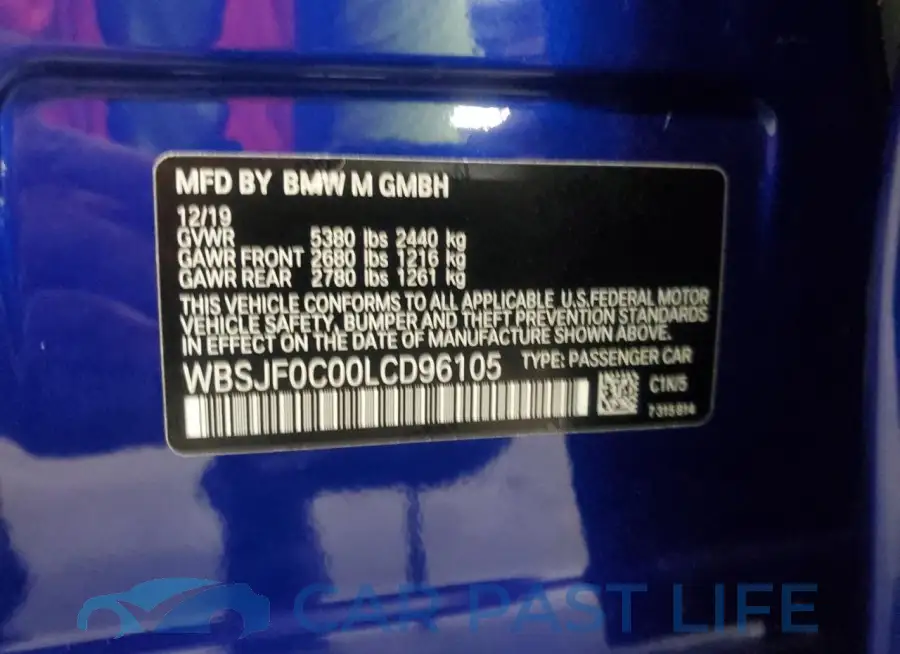 WBSJF0C00LCD96105# 12