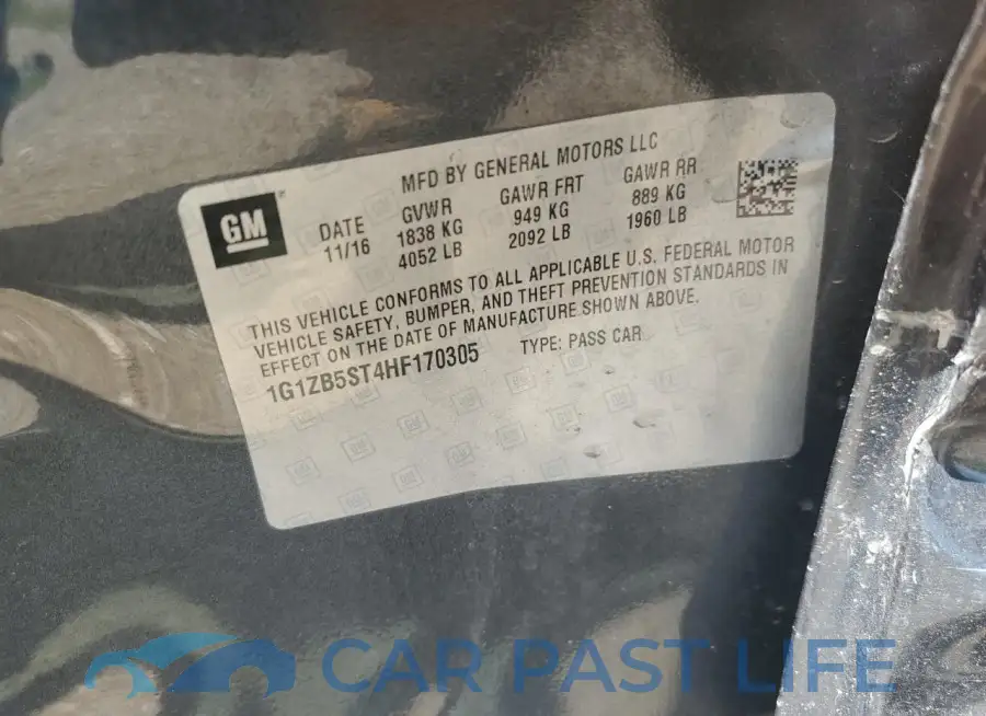 1G1ZB5ST4HF170305# 12