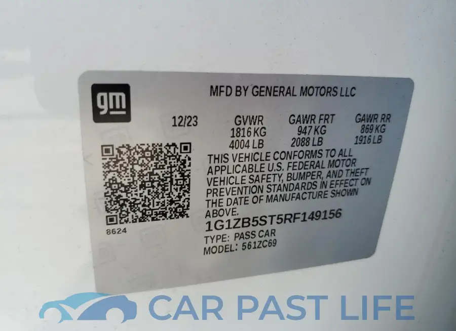 1G1ZB5ST5RF149156# 13
