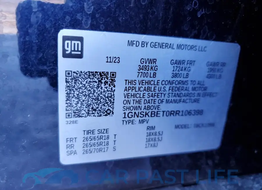 1GNSKBET0RR106398# 14