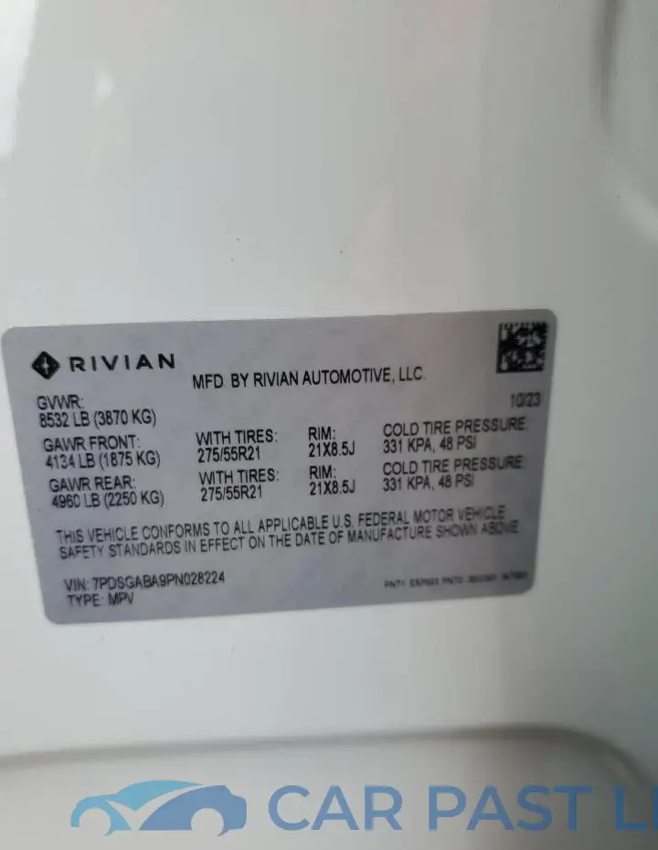 7PDSGABA9PN028224# 14