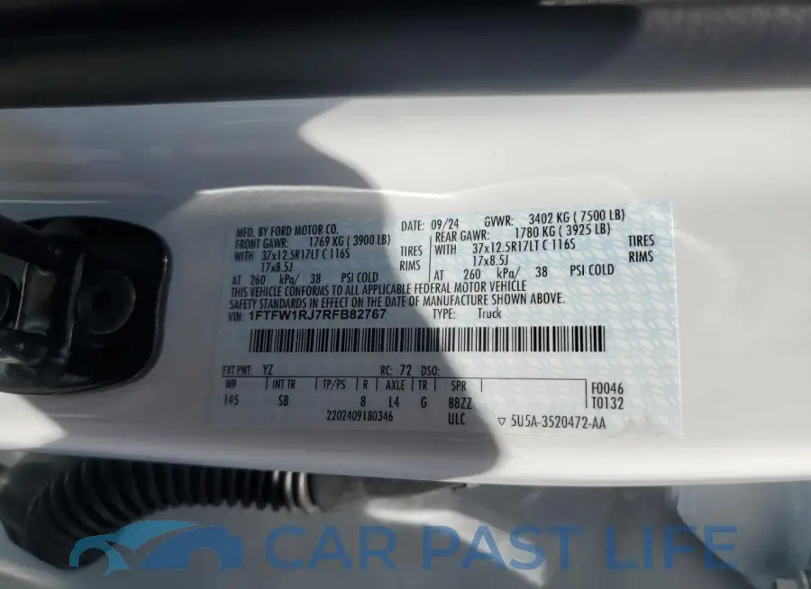 1FTFW1RJ7RFB82767# 12