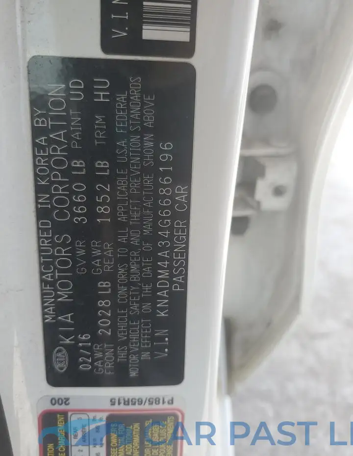 KNADM4A34G6686196# 12