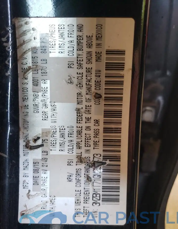 3MZBM1T71GM252873# 12