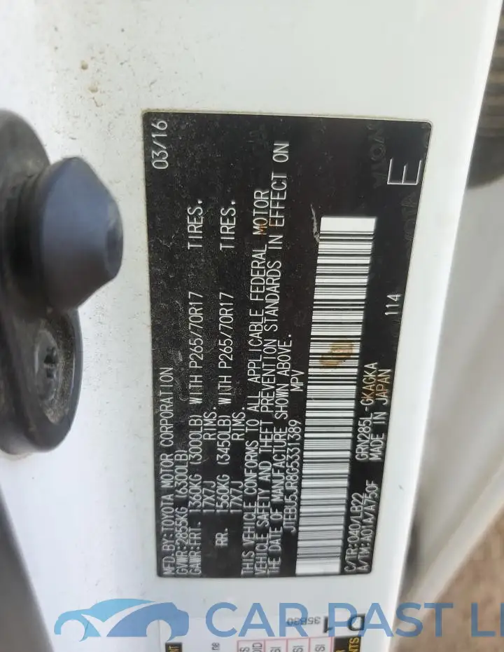 JTEBU5JR8G5331389# 13