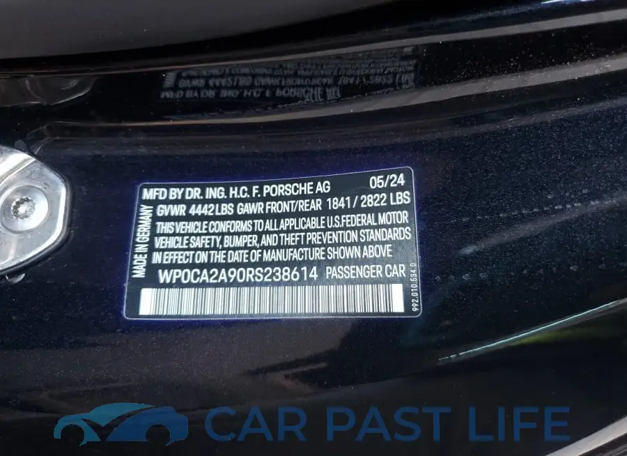 WP0CA2A90RS238614# 12