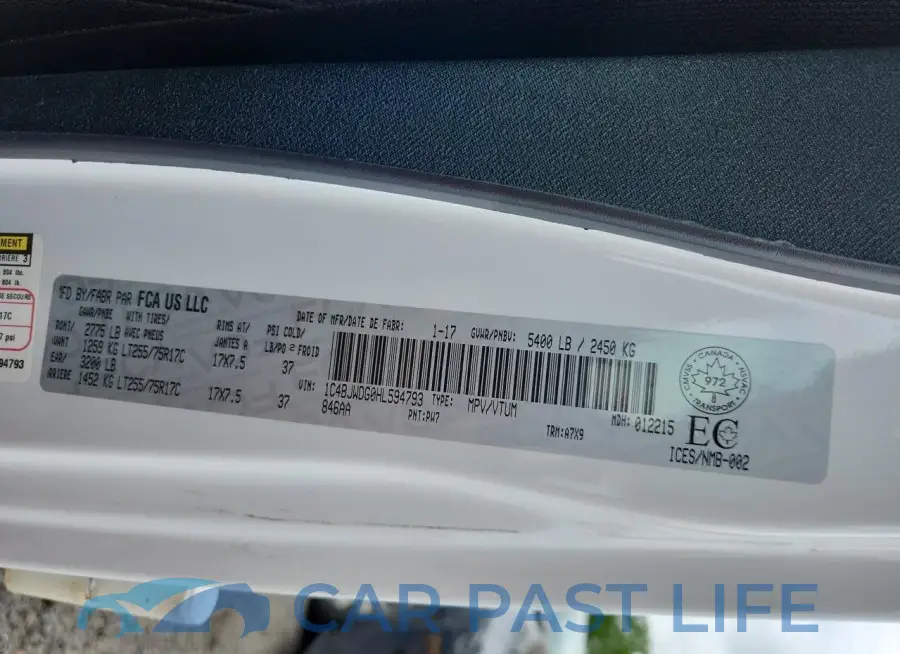 1C4BJWDG0HL594793# 13