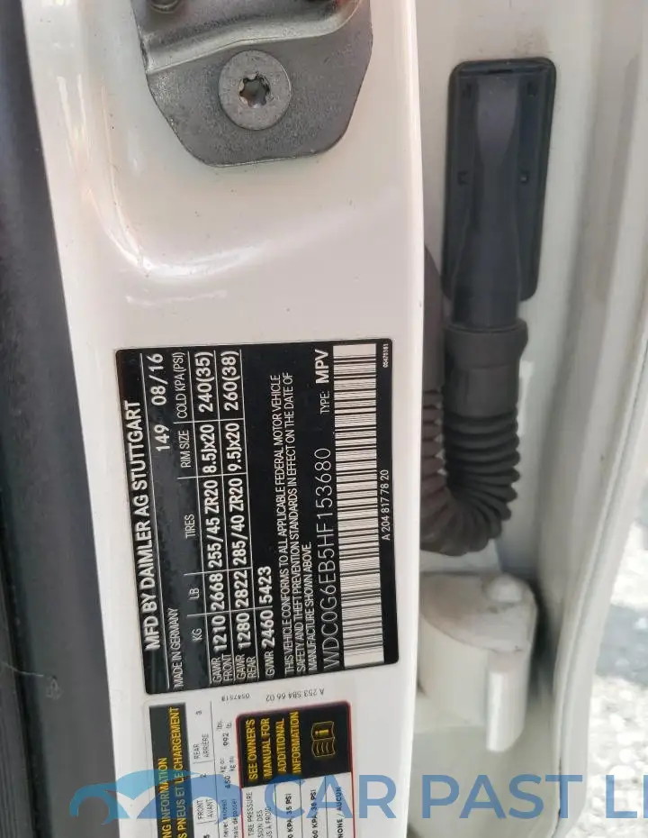 WDC0G6EB5HF153680# 13