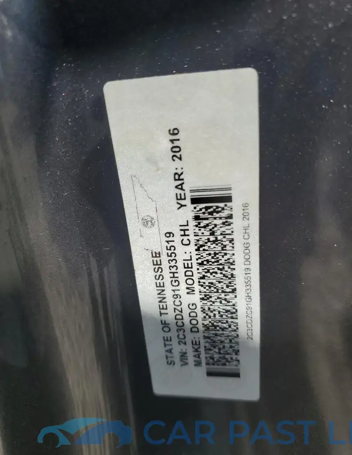 2C3CDZC91GH335519# 12