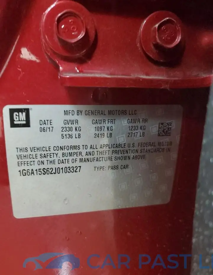 1G6A15S62J0103327# 12