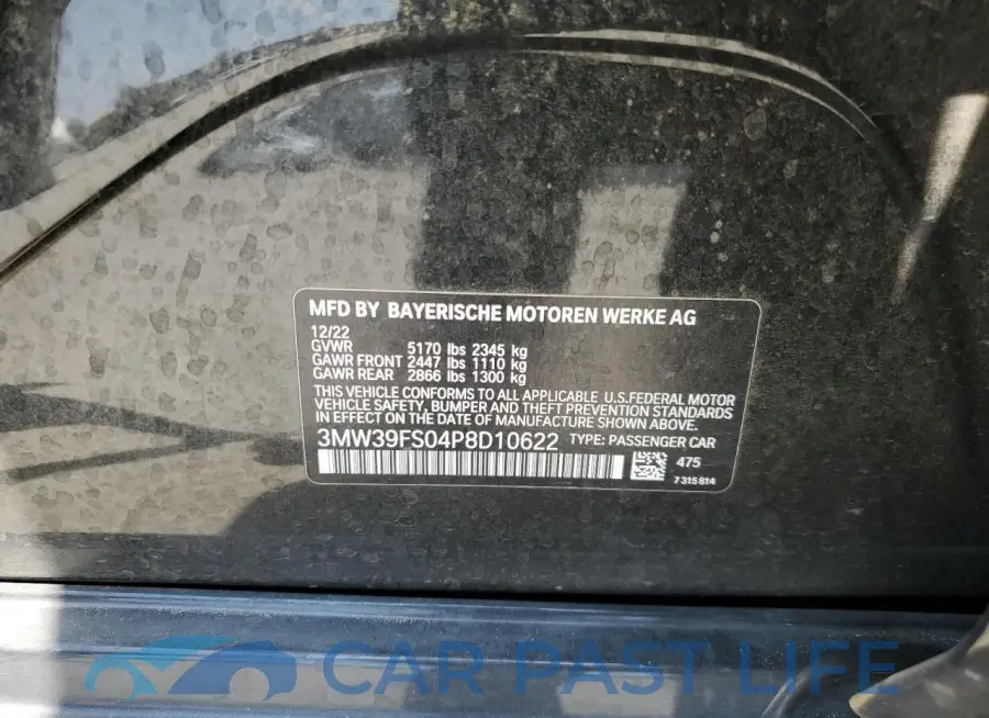 3MW39FS04P8D10622# 12