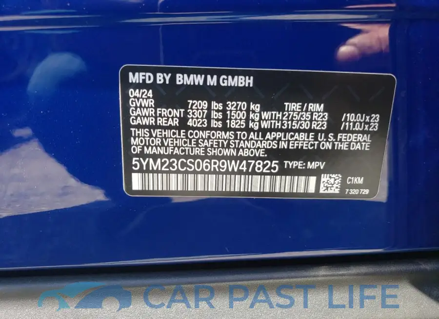 5YM23CS06R9W47825# 12