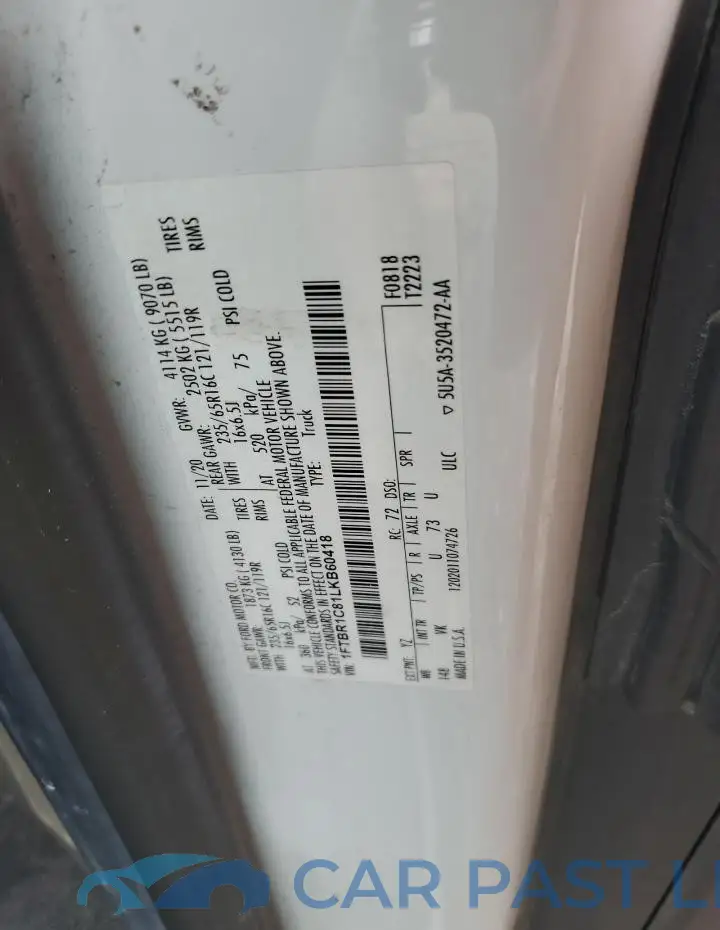 1FTBR1C81LKB60418# 13