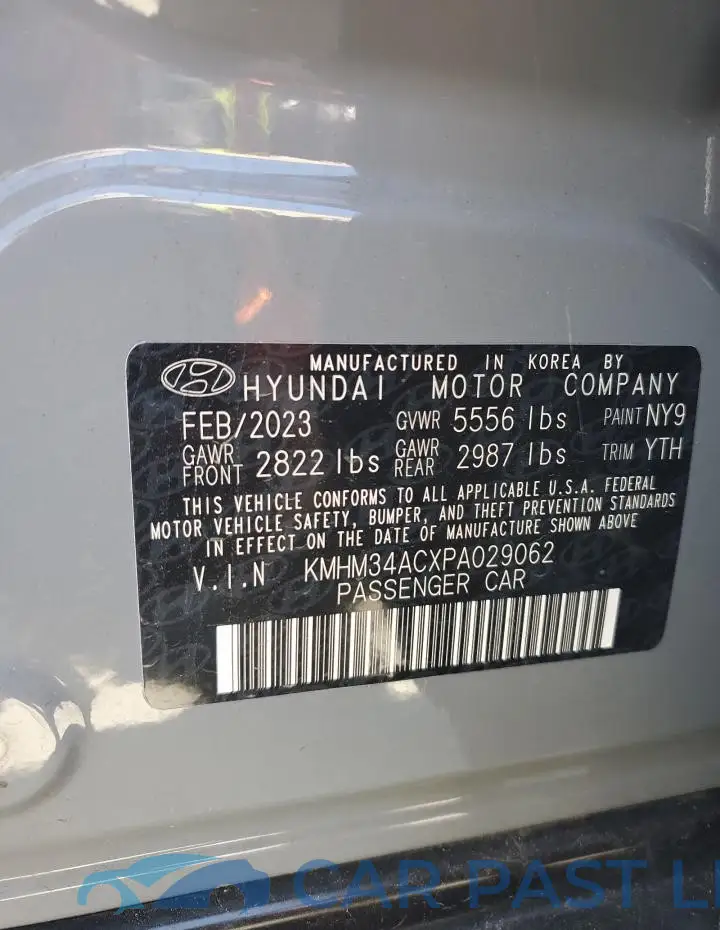 KMHM34ACXPA029062# 12