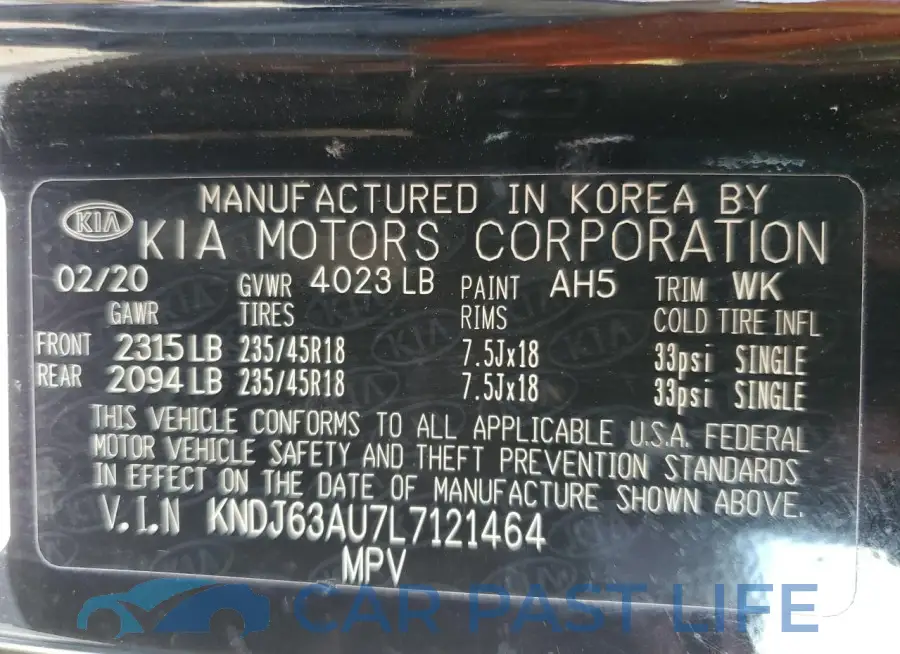 KNDJ63AU7L7121464# 13