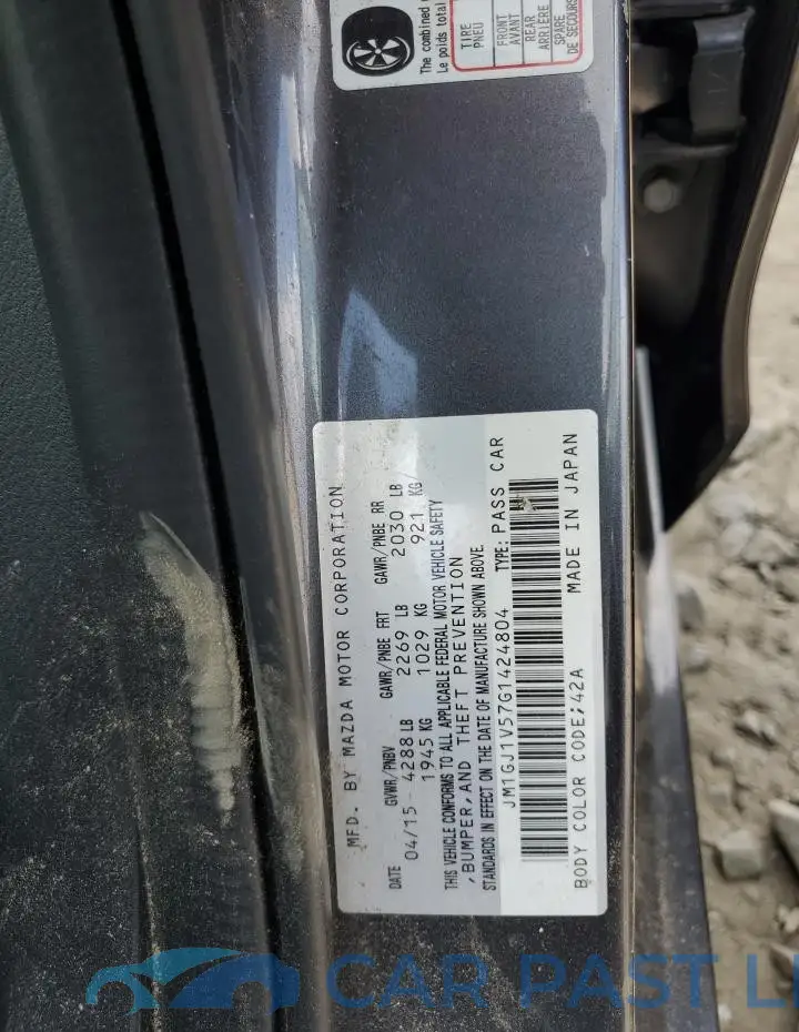 JM1GJ1V57G1424804# 12