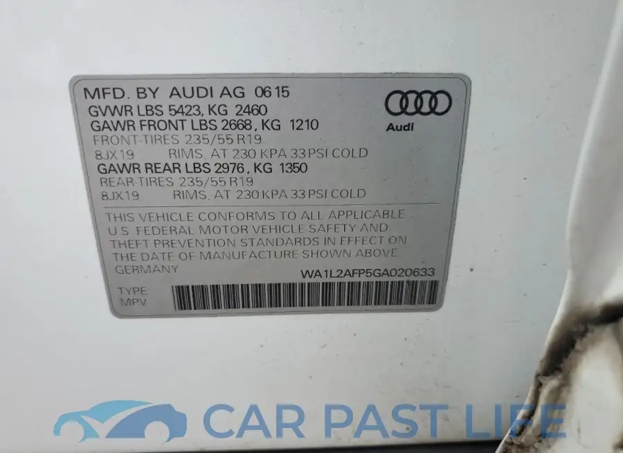 WA1L2AFP5GA020633# 14