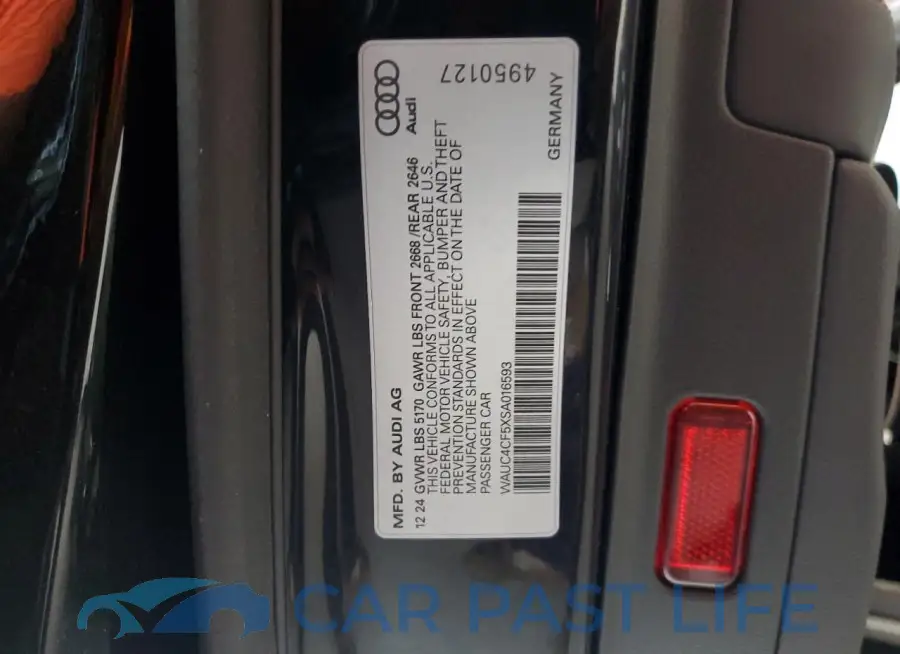 WAUC4CF5XSA016593# 12