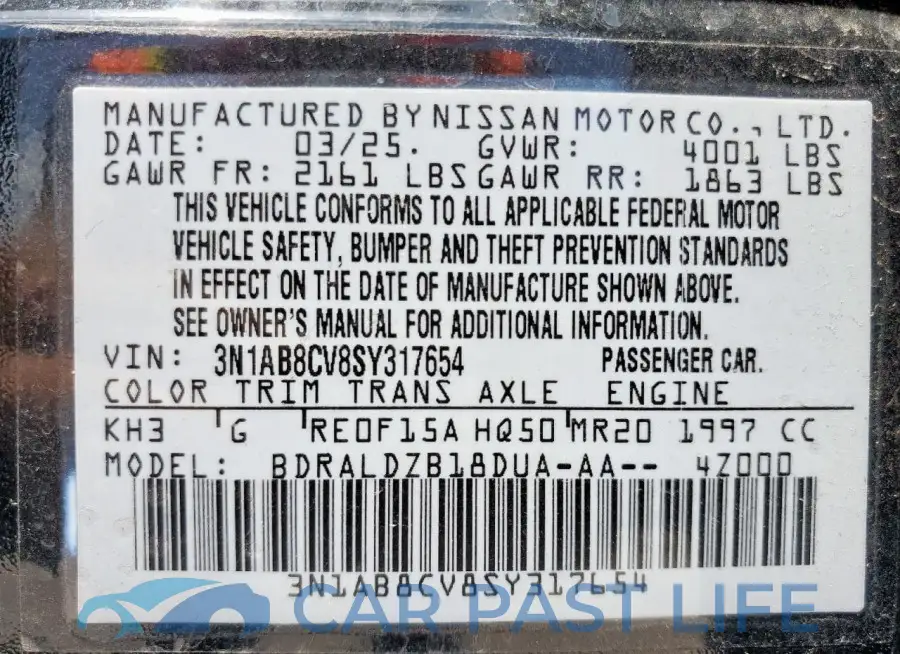 3N1AB8CV8SY317654# 13
