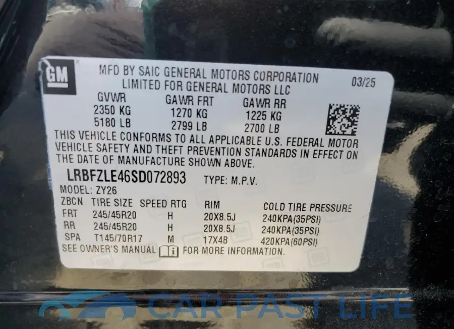 LRBFZLE46SD072893# 13