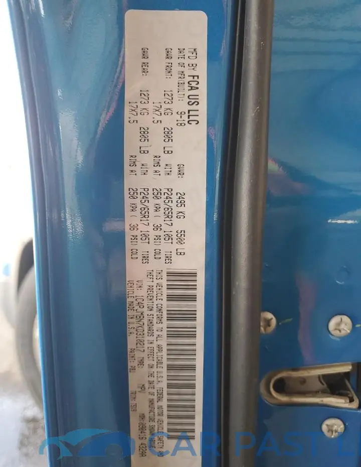 1C4PJMBN7KD310217# 13