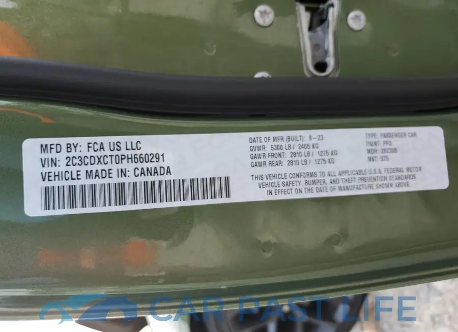 2C3CDXCT0PH660291# 12