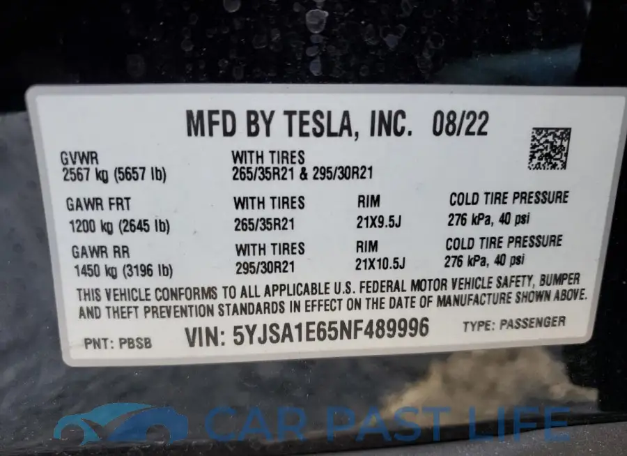 5YJSA1E65NF489996# 13