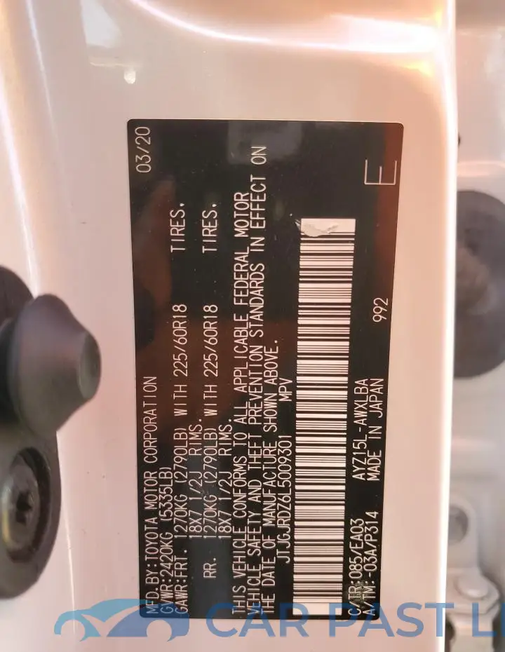 JTJGJRDZ6L5009301# 13