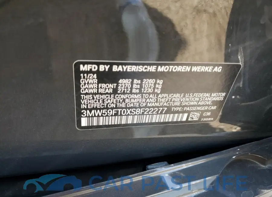 3MW59FT0XS8F22277# 12