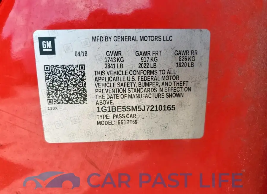 1G1BE5SM5J7210165# 13