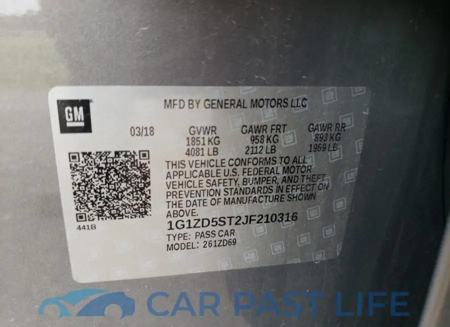 1G1ZD5ST2JF210316# 12