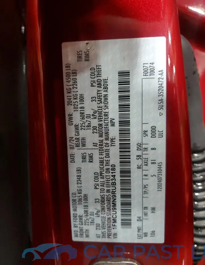 1FMCU9MN9RUB34180# 13