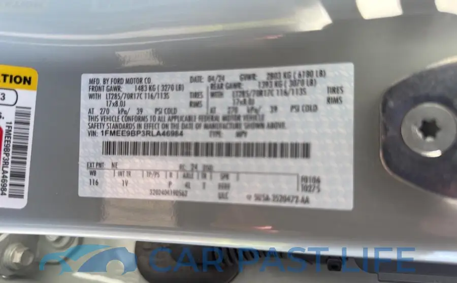 1FMEE9BP3RLA46984# 10