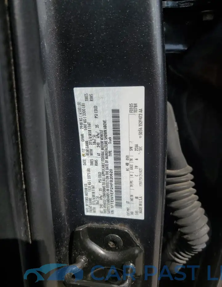 1FTEW1EP2HFB20620# 12