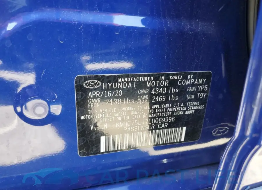 KMHC75LJ7LU069996# 12