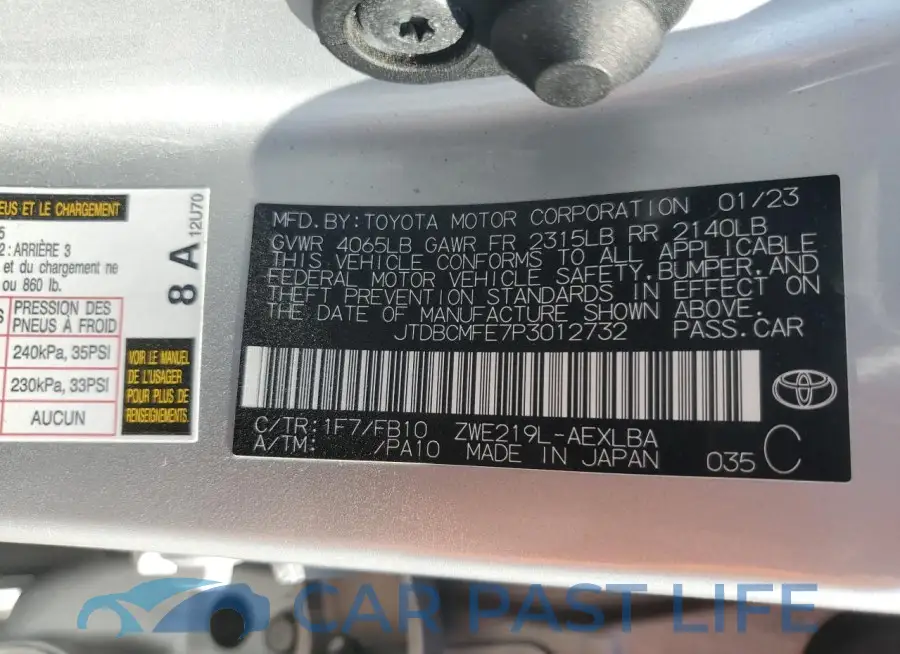 JTDBCMFE7P3012732# 13
