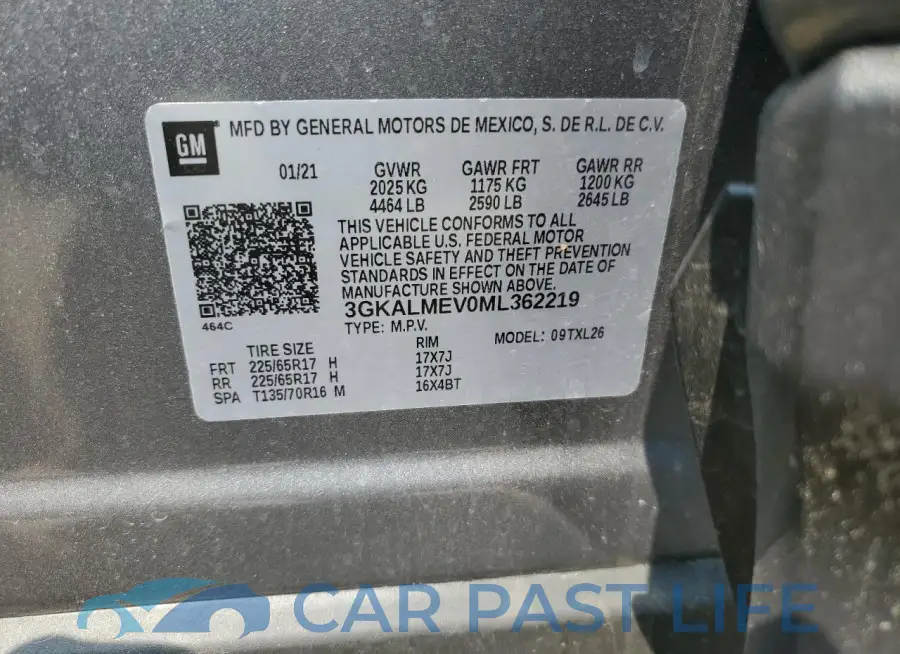 3GKALMEV0ML362219# 13