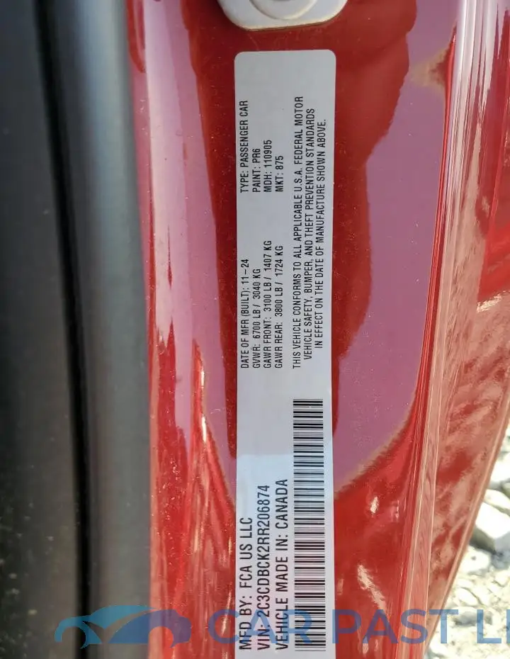 2C3CDBCK2RR206874# 13