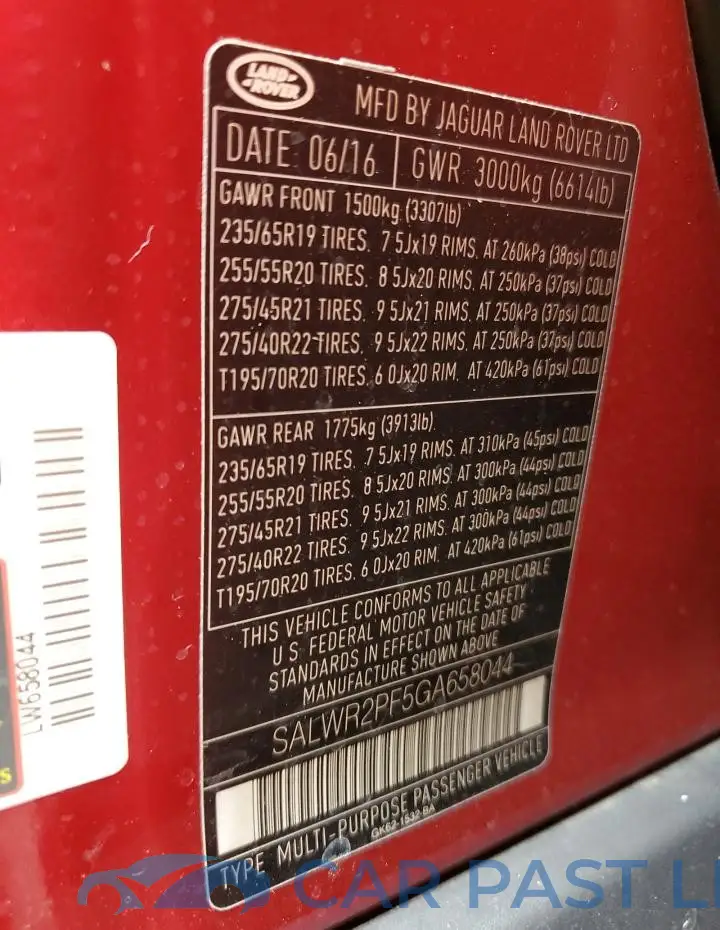 SALWR2PF5GA658044# 13
