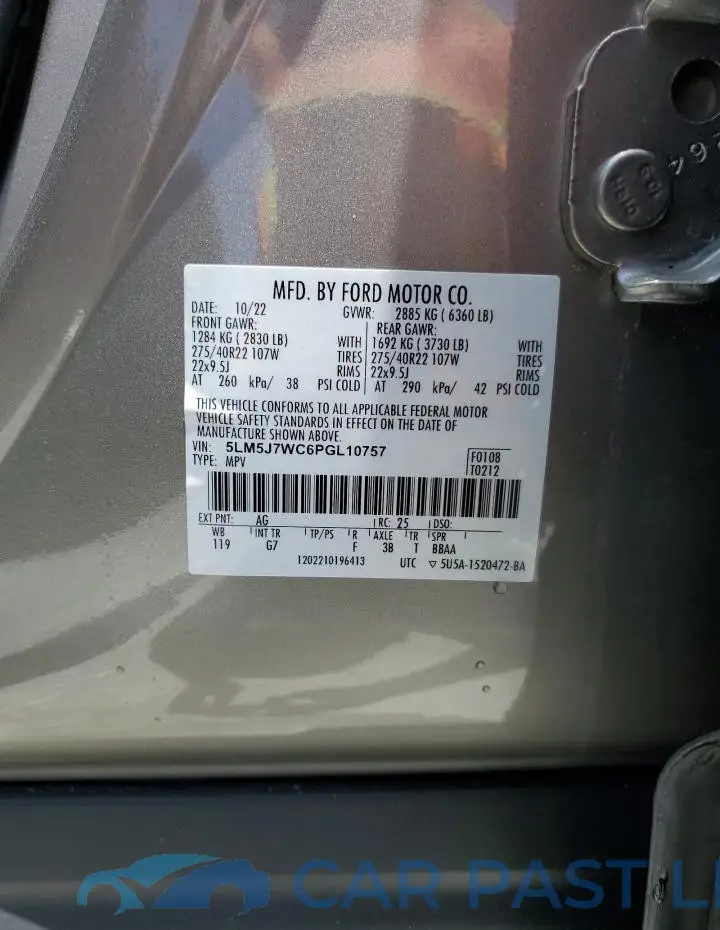 5LM5J7WC6PGL10757# 13